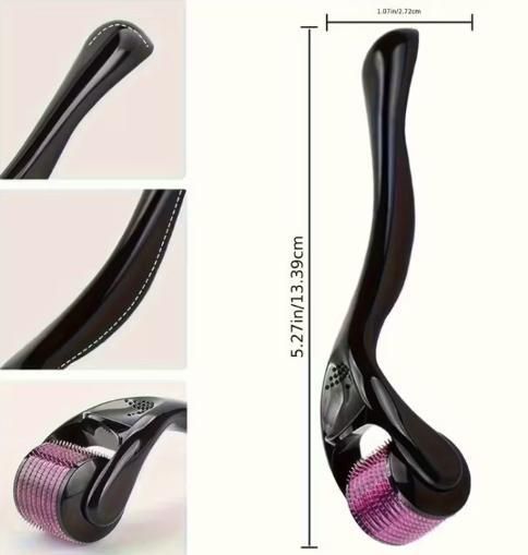 Derma Roller With 0.5 MM Titanium Microneedles (Pack of 1 )