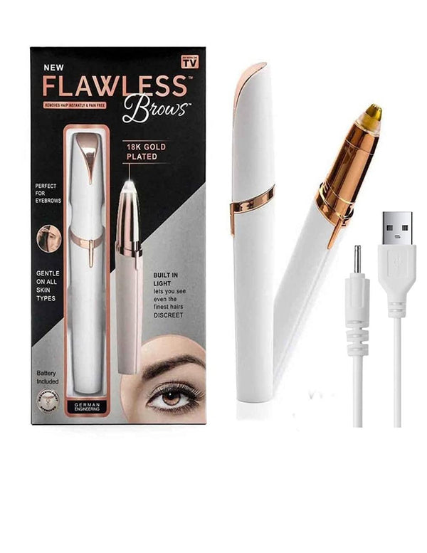 USB Rechargeable Eyebrow Hair Remover for Women | Painless Precision Trimmer