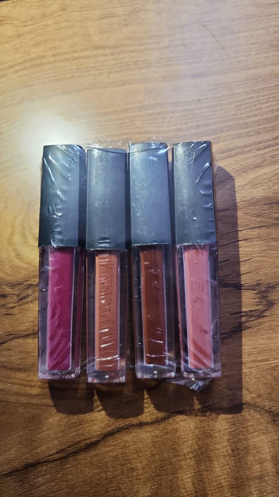 Nude Red Edition Liquid Lipstick Set (4 Shades, 16ml) | Long-Lasting Nude Matte Lip Colors