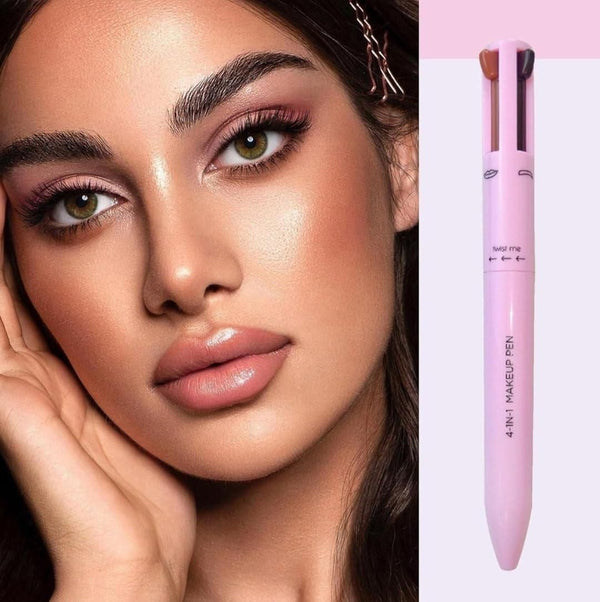 Katelia Beauty 4-in-1 Makeup Pen | Concealer, Eyeliner, Lip/Blush & Brightener (Light Shade)