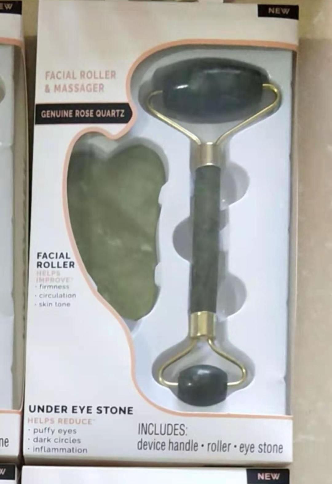 Jade Facial Roller & Massager | Natural Jade Stone Face Roller for Anti-Aging & Depuffing