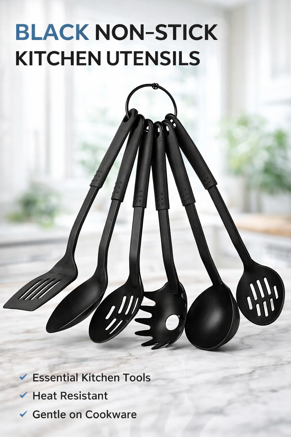 2290 Heat-resistant Non-stick Spoon Tools Set (Set Of 6)