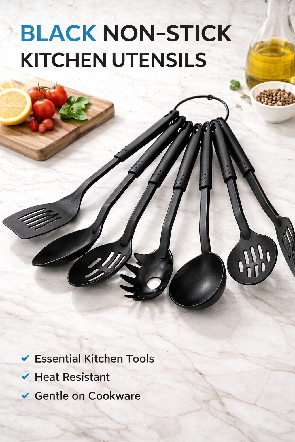 2290 Heat-resistant Non-stick Spoon Tools Set (Set Of 6)