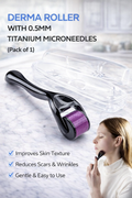 Derma Roller With 0.5 MM Titanium Microneedles (Pack of 1 )