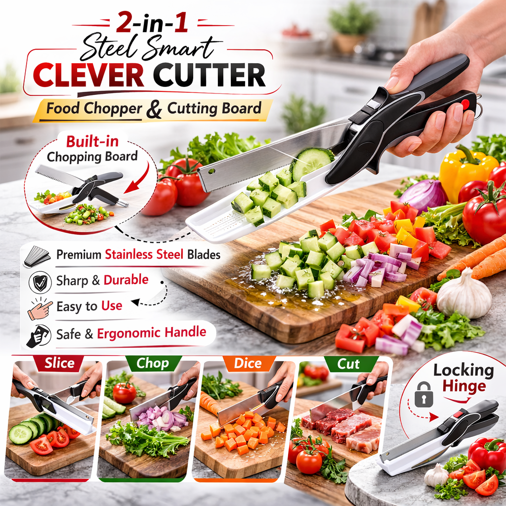 Cleaver Cutter - 2 in 1 Kitchen Knife / Cleaver Cutters